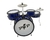 Bateria Infantil Luen Pop Azul Ean 44004az Com Pratos (12982)