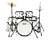 Bateria Rmv Rock Branca Com Prato Sem Banco Bumbo 20 (5901)