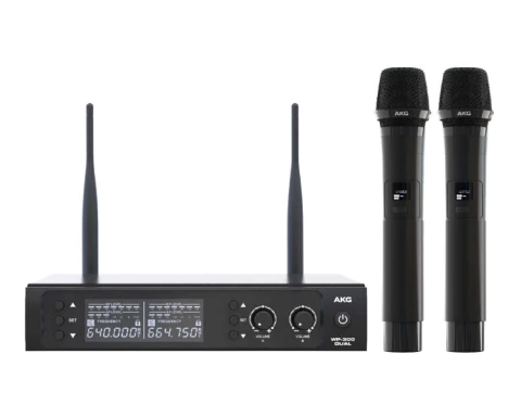 Microfone Sem Fio Akg Wp300 Duplo de Mão Uhf (13000) - comprar online