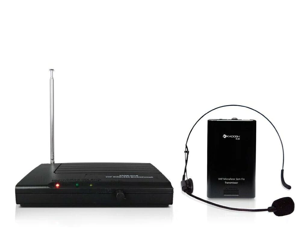 Microfone Sem Fio Kadosh K 231h de Cabeça Vhf (8485)