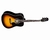 Violão Giannini Folk Elét. Gd-1eq Vsb-s Não Cutway Vintage Sunburst Satin (6383)