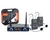 Microfone Karsect Sem Fio Duplo de Cabeça Krd200dh Uhf (4109)
