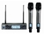 Microfone Karsect Sem Fio Duplo de Mão Digital Krp2 Uhf (12210)