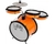 Bateria Infantil Batuka Baby Luen Laranja (5615)