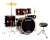 Bateria Noah Poplar Sc5 Bb22 Wrm Metalic Wine Red Completa (8927)