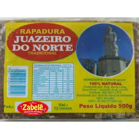 RAPADURA DE JUAZEIRO CEARA 500G