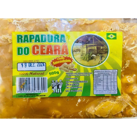 RAPADURA DO CEARA COM AMENDOIM 500G