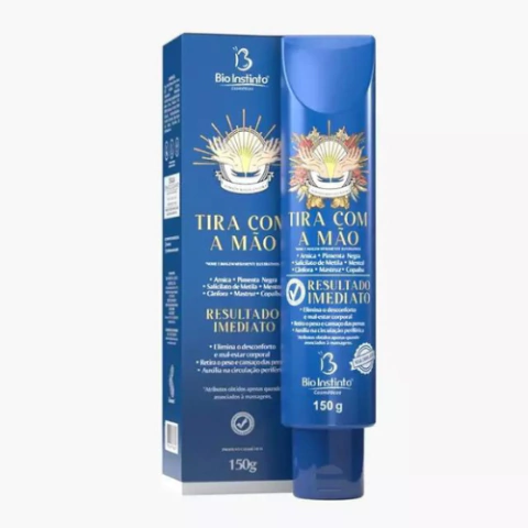 POMADA MASSAGEADORA TIRA COM A MAO 150G BIO INSTINTO