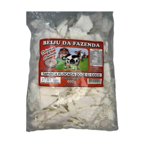 BEIJU DA FAZENDA FLOCADO COM COCO 400G