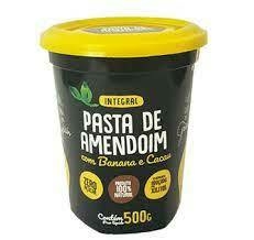 PASTA DE AMENDOIM BANANA E CACAU INTEGRAL 500G TERRA DOS GRAOS