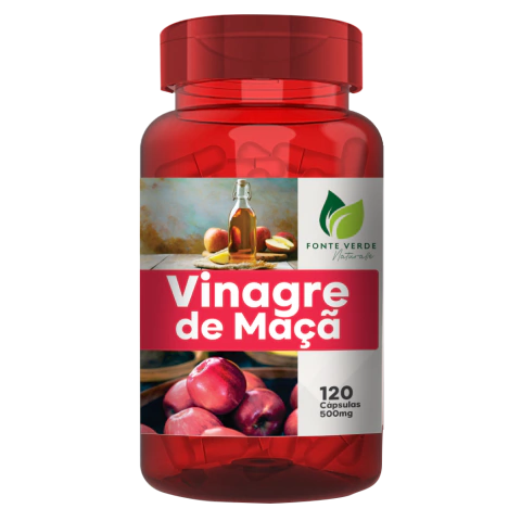 Vinagre de Maça 500mg 120 Capsulas Fonte Verde - comprar online