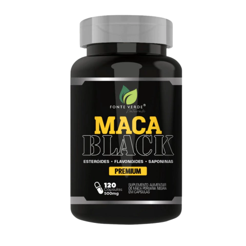 Maca Black Premium 500mg 120 Cápsulas Fonte Verde