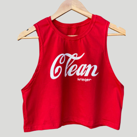 Cropped Clean vermelho - comprar online