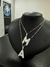 COLAR LETRA INICIAL CRAVEJADA LUXO | PRATA 925 - loja online