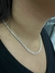 COLAR RIVIERA CRAVEJADA DE ZIRCÔNIA COM FECHO ESPECIAL | PRATA 925