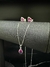KIT PONTO DE LUZA GOTA ROSA | PRATA 925 - loja online