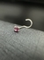 PIERCING DE NARIZ ROSA | PRATA 925 - comprar online
