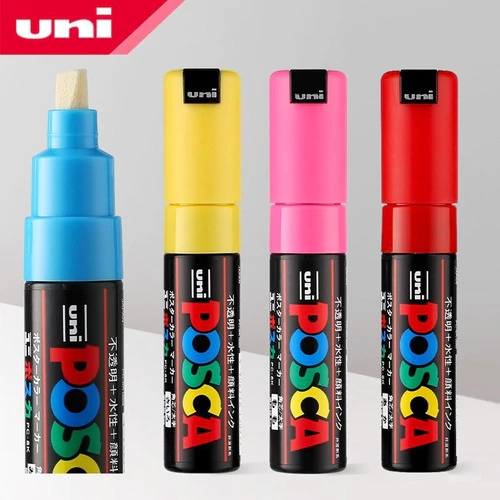 Marcadores Pintura Uni Posca Pc 8k Punta Gruesa Plana X 5 Un