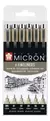 Pigma Micron Estuche 6 Fineliner Negros