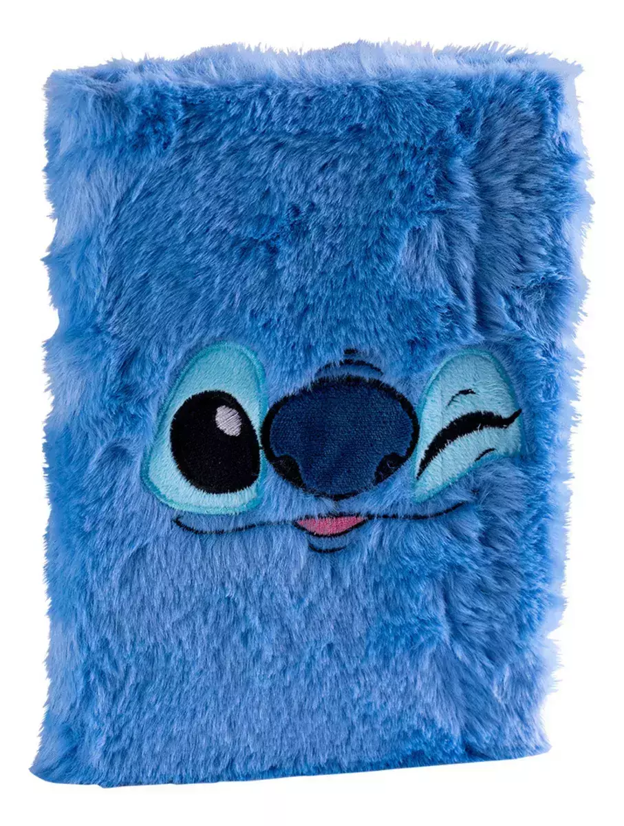 Cuaderno A5 Stitch Mooving Notebook Peluche Suave Rayado