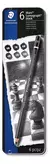 Set Lapices de Dibujo Staedtler Mars Lumograph Black X 6 Negros