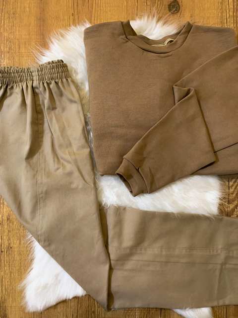 Kit Jumbo Calça + Blusa Moletom