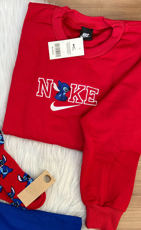Moletom Flanelado Stitch+Nike