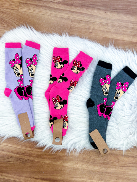 Meias Cano Longo Minnie - comprar online