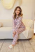 Imagem do Pijama Americano de Cetim Estampa Geométrica Feminino