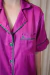 Pijama Americano Acetinado Liso Roxo Feminino - loja online