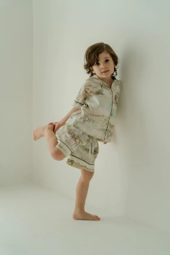 Pijama Americano de Algodão Estampa Pantanal Infantil - comprar online