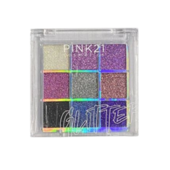 Paleta de Glitter - Pink 21 - Loja Tá Linda, Moça! - Uma Loja de Maquiagem Completa.