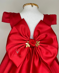 Vestido Sophie Vermelho | 20 Dias Úteis - Baby Ferr | Vestidos Infantis