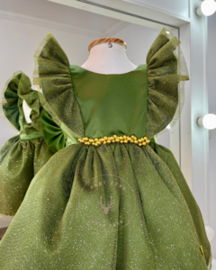 Vestido Belle Verde | 20 Dias Úteis - Baby Ferr | Vestidos Infantis