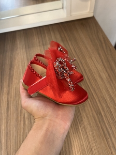 Sapatinho Vermelho Laço de Strass | 15-20 Dias Úteis - comprar online