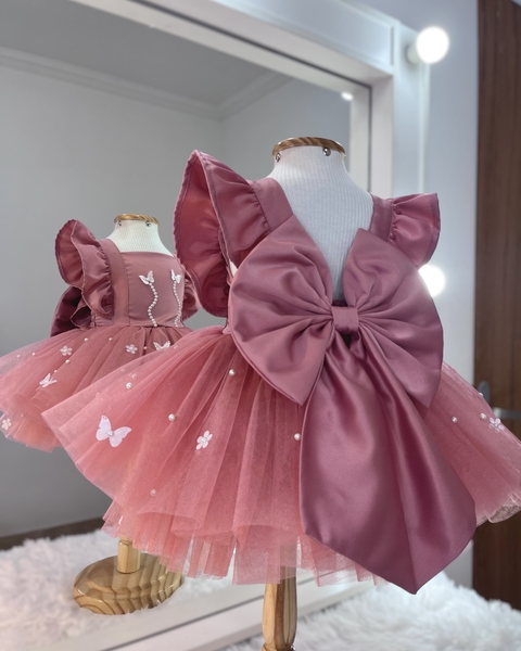 Vestido Tutu Jardim Encantado Rosê | 20 Dias Úteis