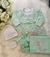 Kit maternidade Renda Luxo verde completa 8 itens - comprar online