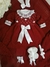 Kit maternidade feito a mao Vermelho