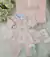 Kit maternidade renda coração rosa bebe 3 Peças