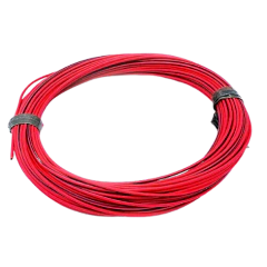 5 metros Cabinho Flexível 26AWG 0,50mm Vermelho