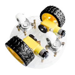 Kit Chassi Redondo 2WD Rodas Robô Para Arduino Diy na internet