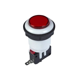 Botão Arcade Acrílico Branco com Micro Switch Cores na internet