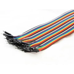 Jumpers 20cm DuPont Conjunto 40 fios Macho-Macho