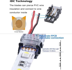 Conector para Fita de LED 3 Pinos 10mm IP65 - loja online
