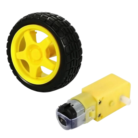 Motor com Caixa de Redução + Roda