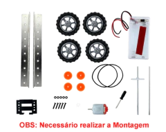 CARRINHO ROBO CHASSI METALICO PARA ROBOTICA EDUCACIONAL - F17924 - comprar online