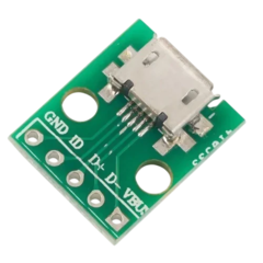 Módulo Conector Micro USB Fêmea para DIP - comprar online