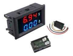 Voltímetro e Amperímetro Digital 3 dígitos 100V 10A - comprar online