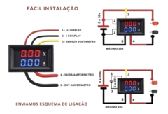 Voltímetro e Amperímetro Digital 3 dígitos 100V 10A - loja online