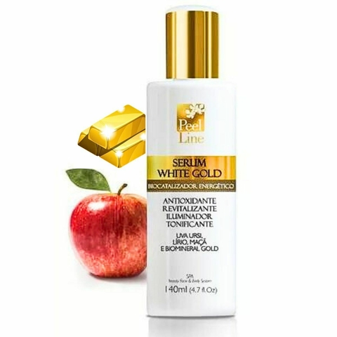 Sérum Tônico Antioxidante Anti inflamatório Facial Renovador Celular White Gold - Peel Line